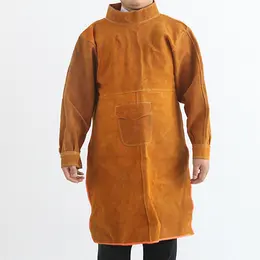 Cowhide Welding Bib Electric Welding Protective Clothing