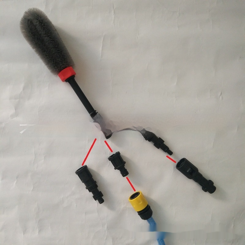 Quick Plug High-pressure Car Wash Wheel Hub Brush