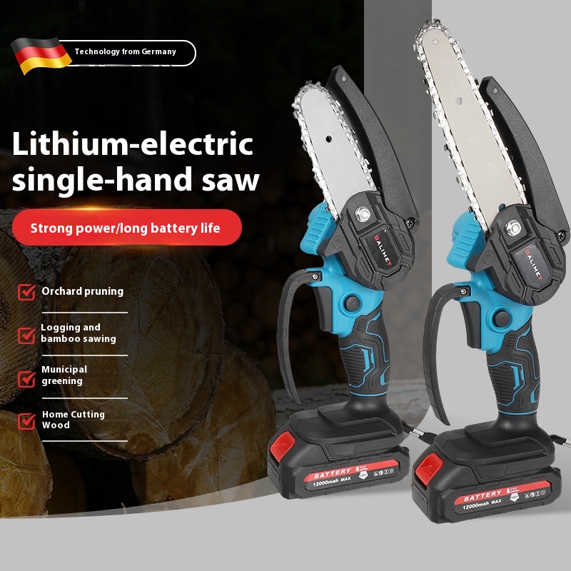 6-inch Lithium Chainsaw Rechargeable Portable Electric Chain Saw