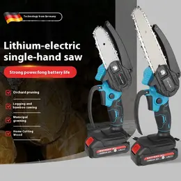 6-inch Lithium Chainsaw Rechargeable Portable Electric Chain Saw