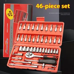 Household Hardware Repair Socket Wrench Tool Ratchet Spanner Set