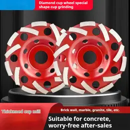 Diamond Shaped Bowl Concrete Wall Marble Granite 5-inch Grinding Plate
