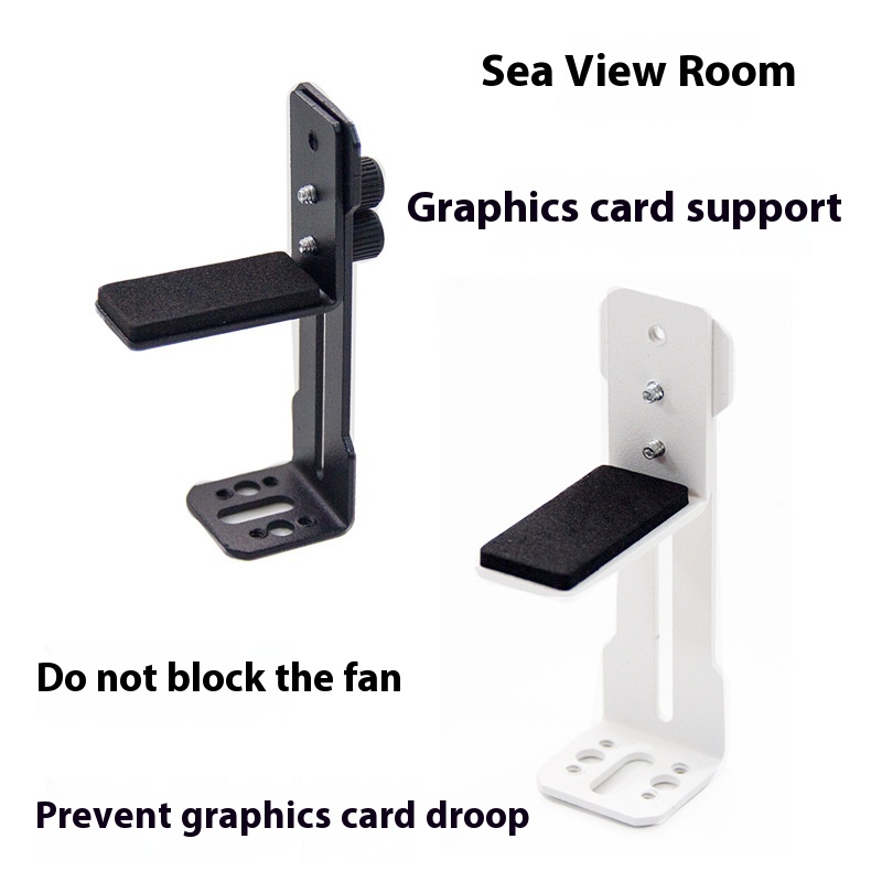 Graphics Card Support Frame Sea View Room Chassis Fan Position Fixed Metal Bracket