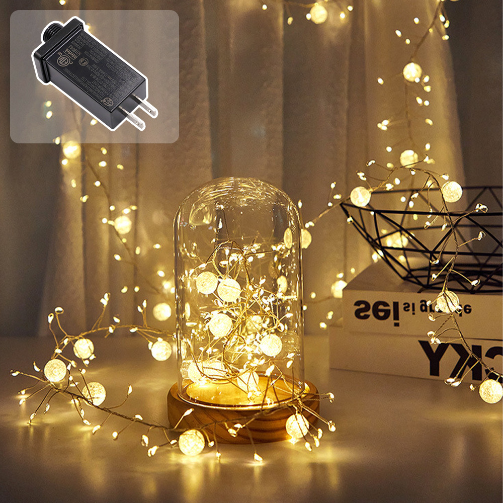 400LED 6M8M Mode Fairy Plug-in Indoor String