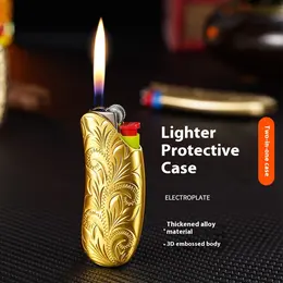 Banana Shape Gas Alloy Relief Craft Shell Of Lighter Sets Metal Toe Cap Guard