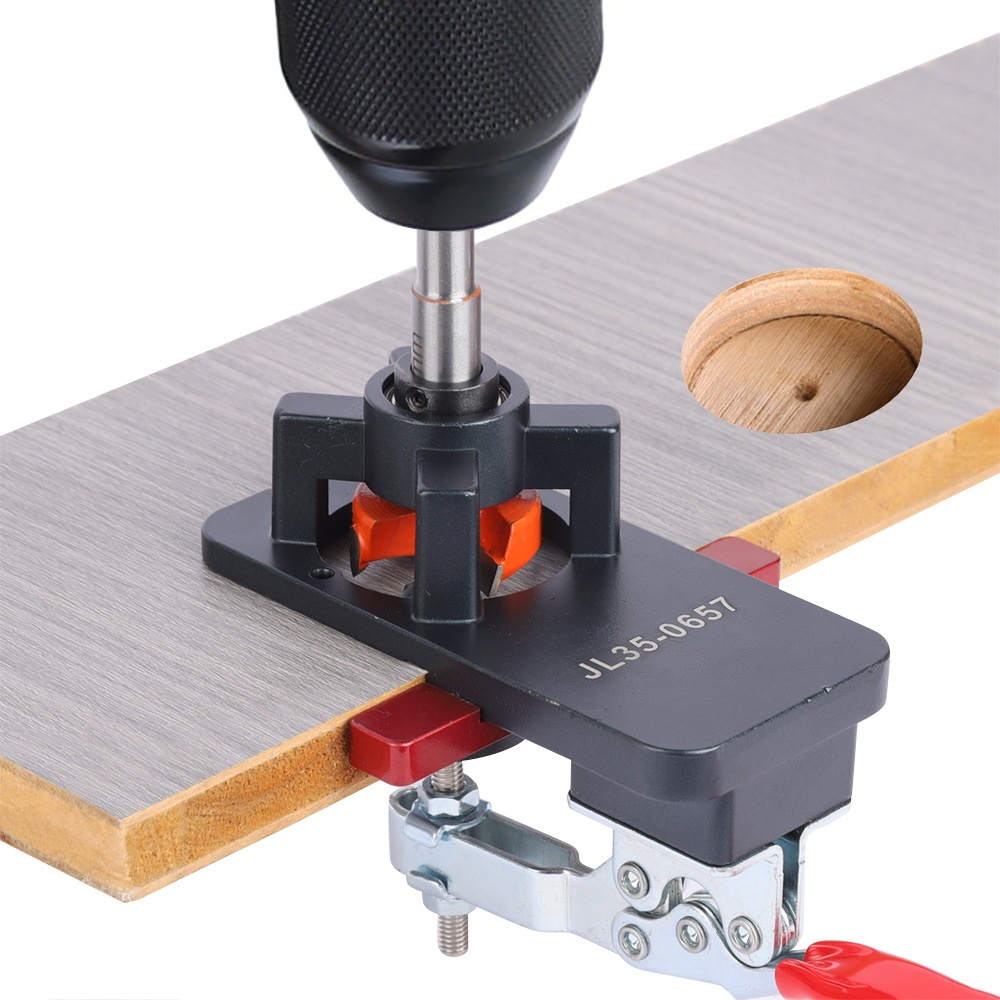 Woodworking 35mm Hinge Tapper Cabinet Door Panel Hinge Punch Locator