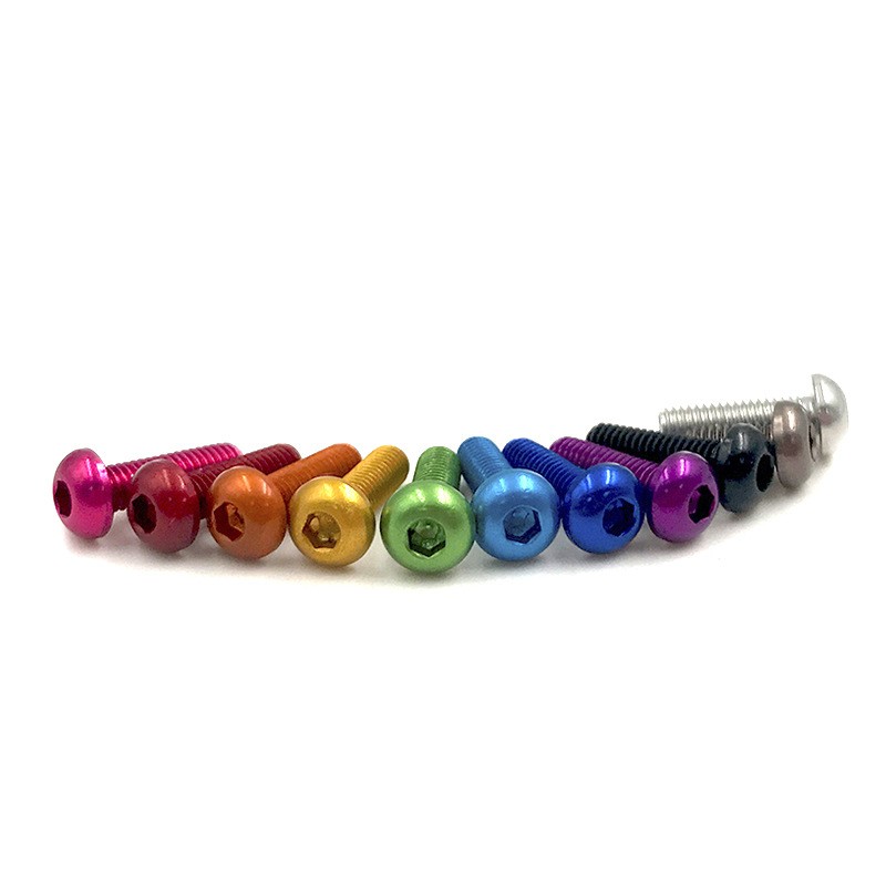 Aluminum Alloy Semicircle Head Hexagon Color Screws