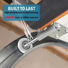 Quiet Garage Door Roller With Winding Strip