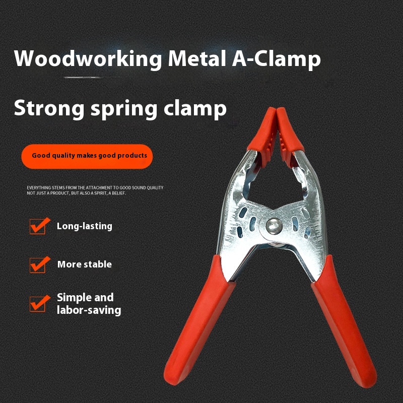 6-inch Metal Carpenter's Clamp A- Shaped Spring Clip