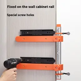 Guide Rail Installation Auxiliary Drawer Track Holder Woodworking Tool Assist
