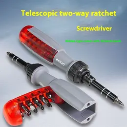 Product image of Ratchet Two-way Retractable Screw Bits Set Shaped Screwdriver