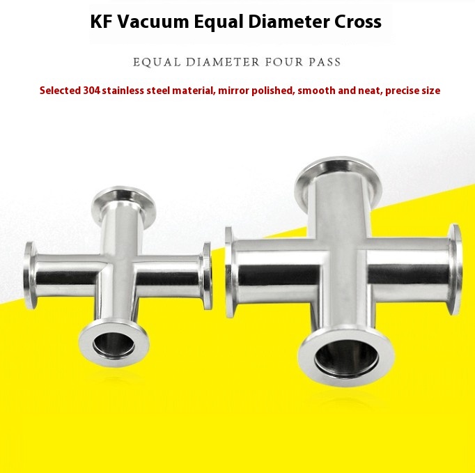 304 Stainless Steel High Vacuum Quick Installation Four-way
