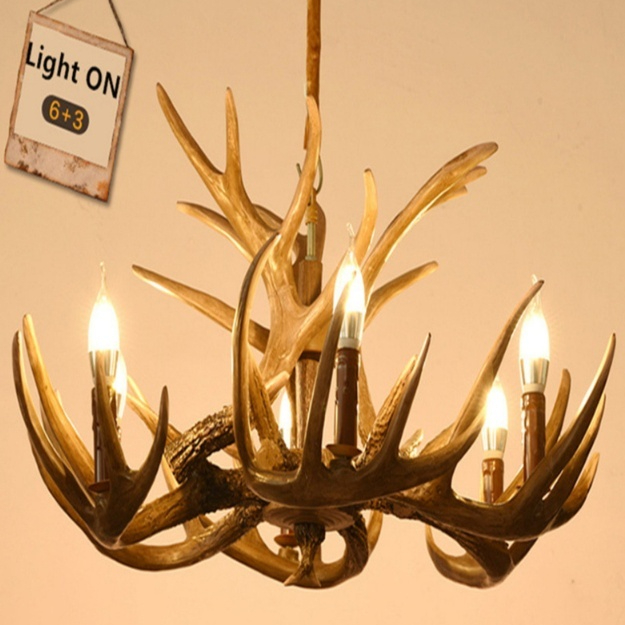 Nordic Retro Antlers Chandelier Personality Creative