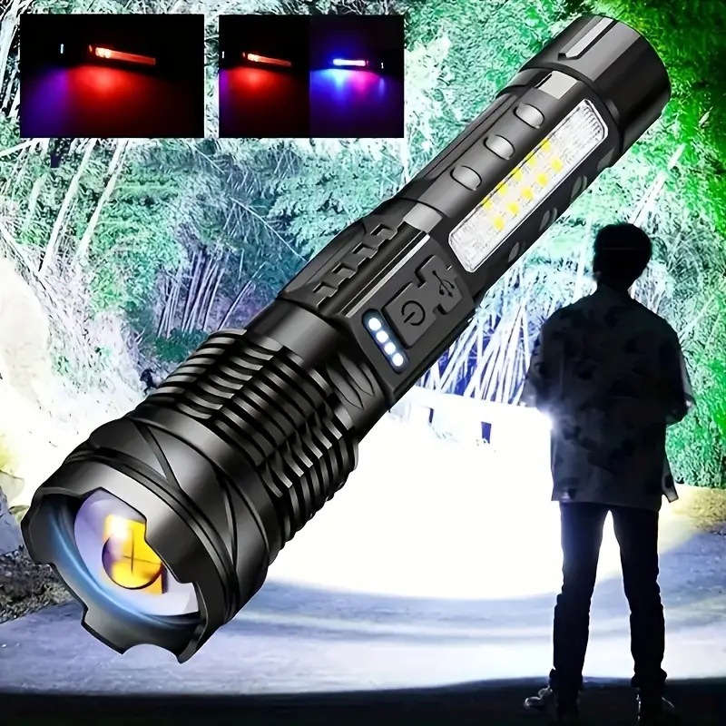 Aluminum Alloy Telescopic Long Endurance Outdoor Power Torch