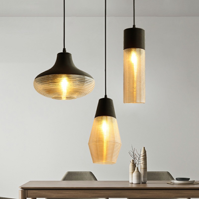 Glass Creative Staircase Cafe Bar Simple Modern Restaurant Chandelier