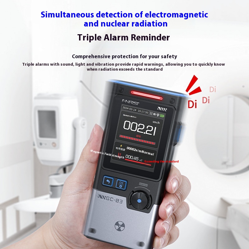 Electromagnetic Nuclear Radiation Detector Dose Alarm Apparatus Geiger Tube
