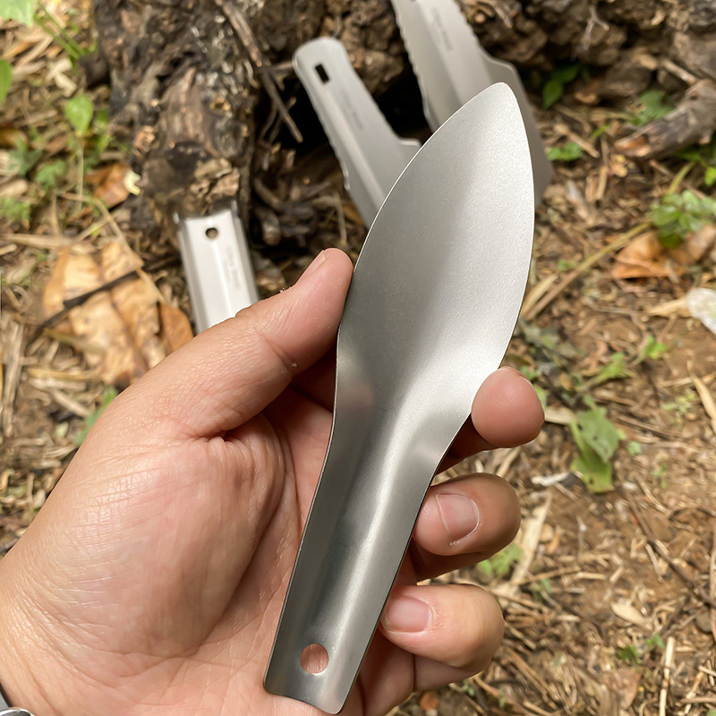Outdoor Pure Titanium Multifunctional Portable Knife Shovel