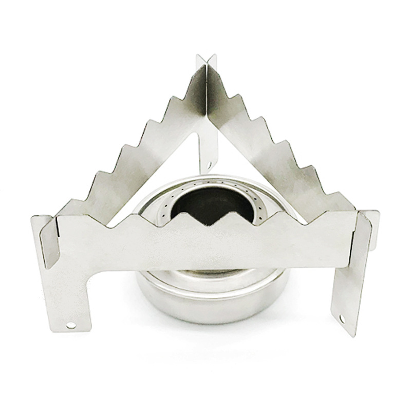 Stainless Steel Alcohol Stove Portable Small Simple Alcohol Stove Bracket 3 Pieces