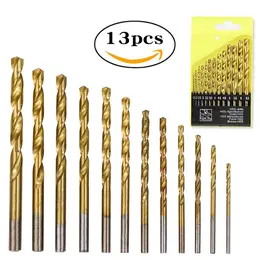 Titanium-plated Punching Tool Twist Drill Set Boxed