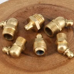 Grease Nipple British Pure Copper Head Butter Cup 45 Bend 90 Degree Nozzle