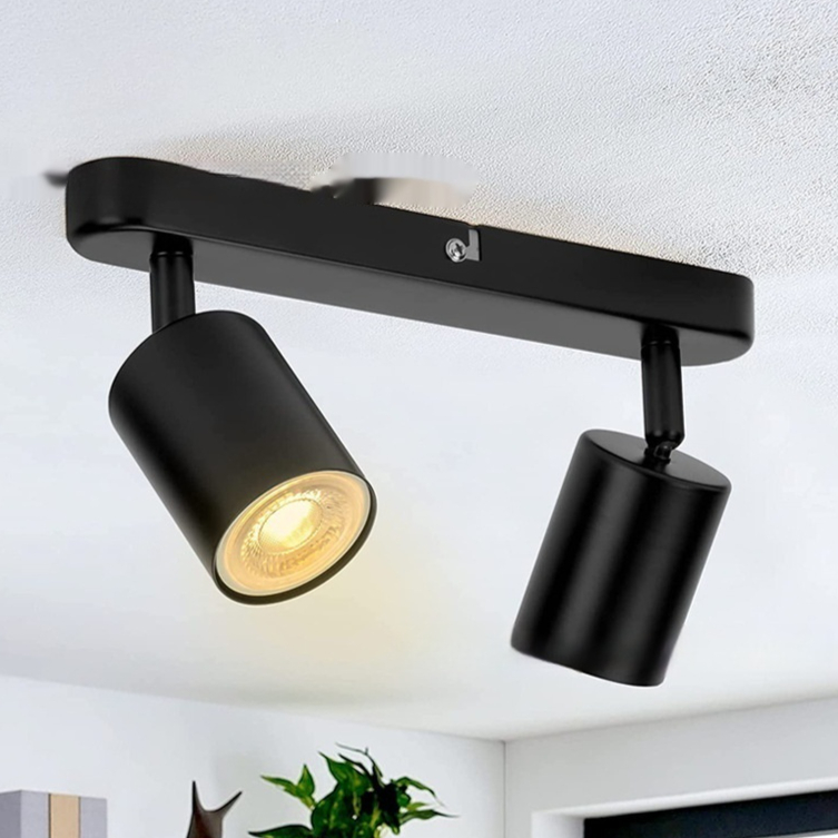 Three-head Lamp Adjustable Angle TV Background Wall Ceiling Spotlight