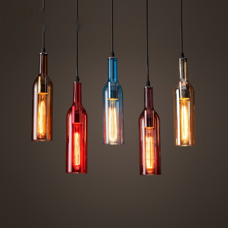 Color Beer Bottle Decorative Chandelier