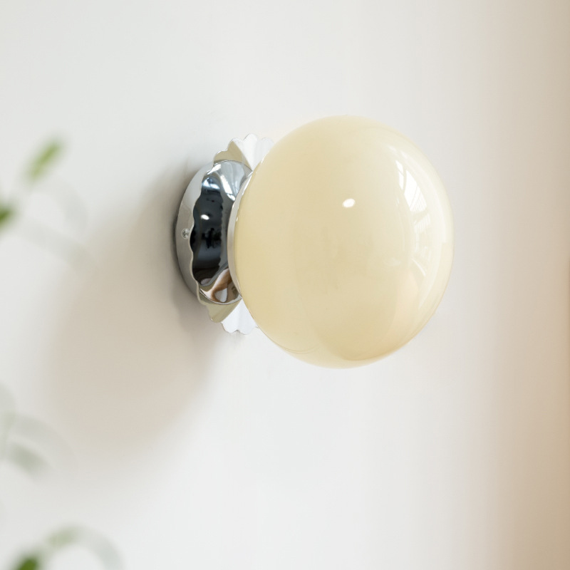 French Retro Cream Magic Bean Wall Lamp