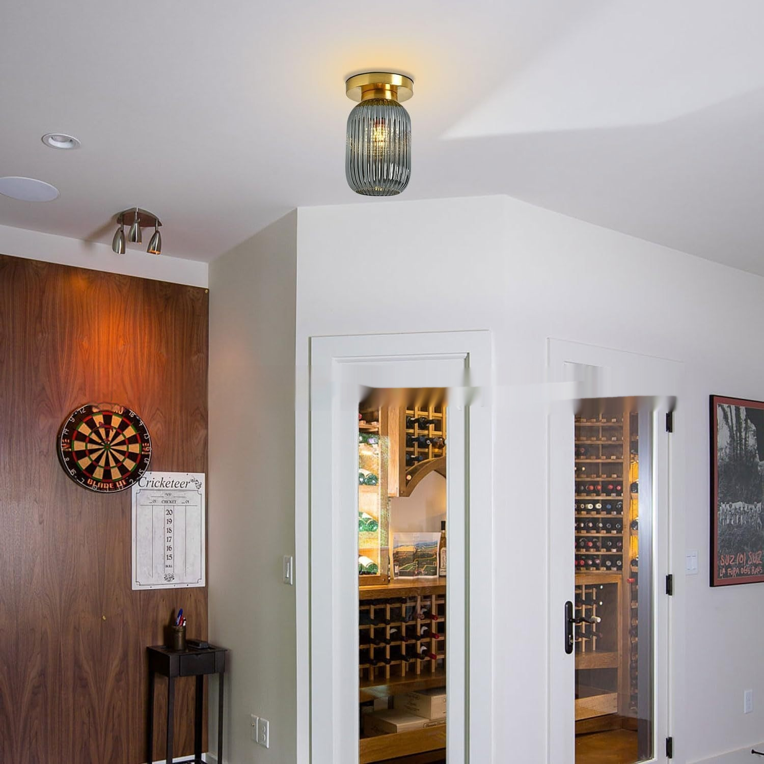 Simple Modern Aisle Glass Lamp