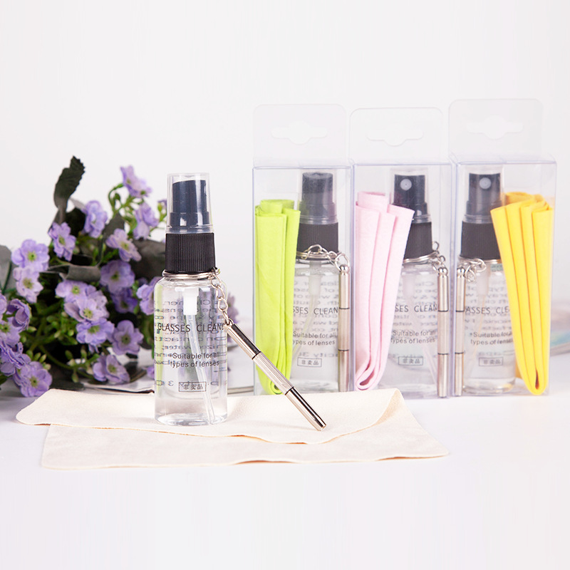 30ML Cleaning Agent Glasses Cloth Screwdriver Three-piece Set