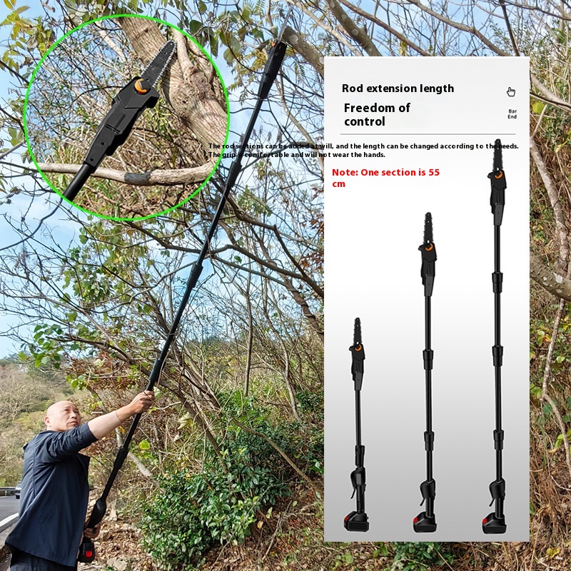 Extended Charging Woodworking Hand-held Electric Pruning High-altitude Saw