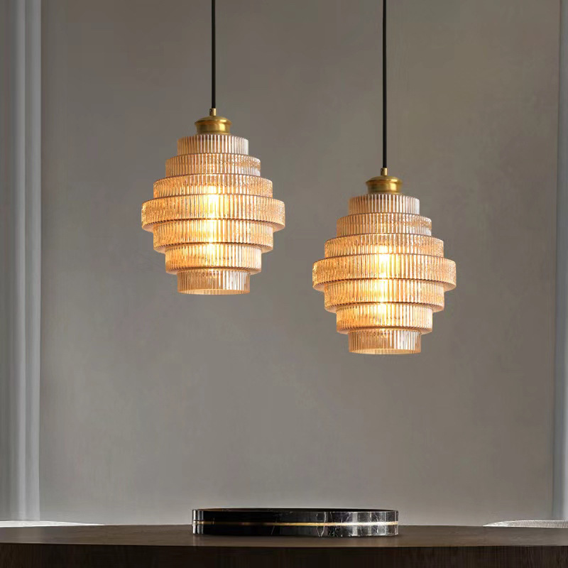Modern Light Luxury Simple Ancient Bar Clothing Store Hallway Corridor Small Droplight