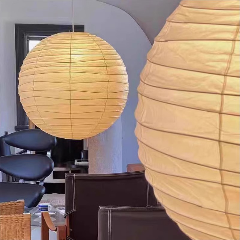 Living Room Clothing Store Atmosphere Ball Rice Paper Chandelier