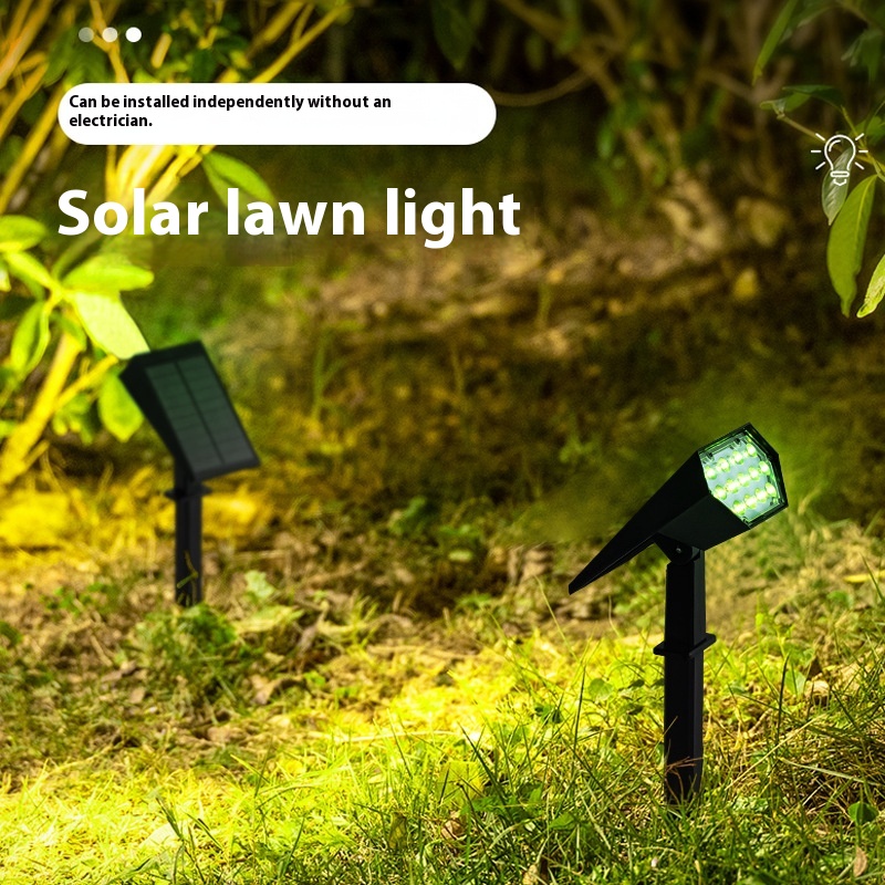 Solar Color Spotlight Courtyard Outdoor Lamp
