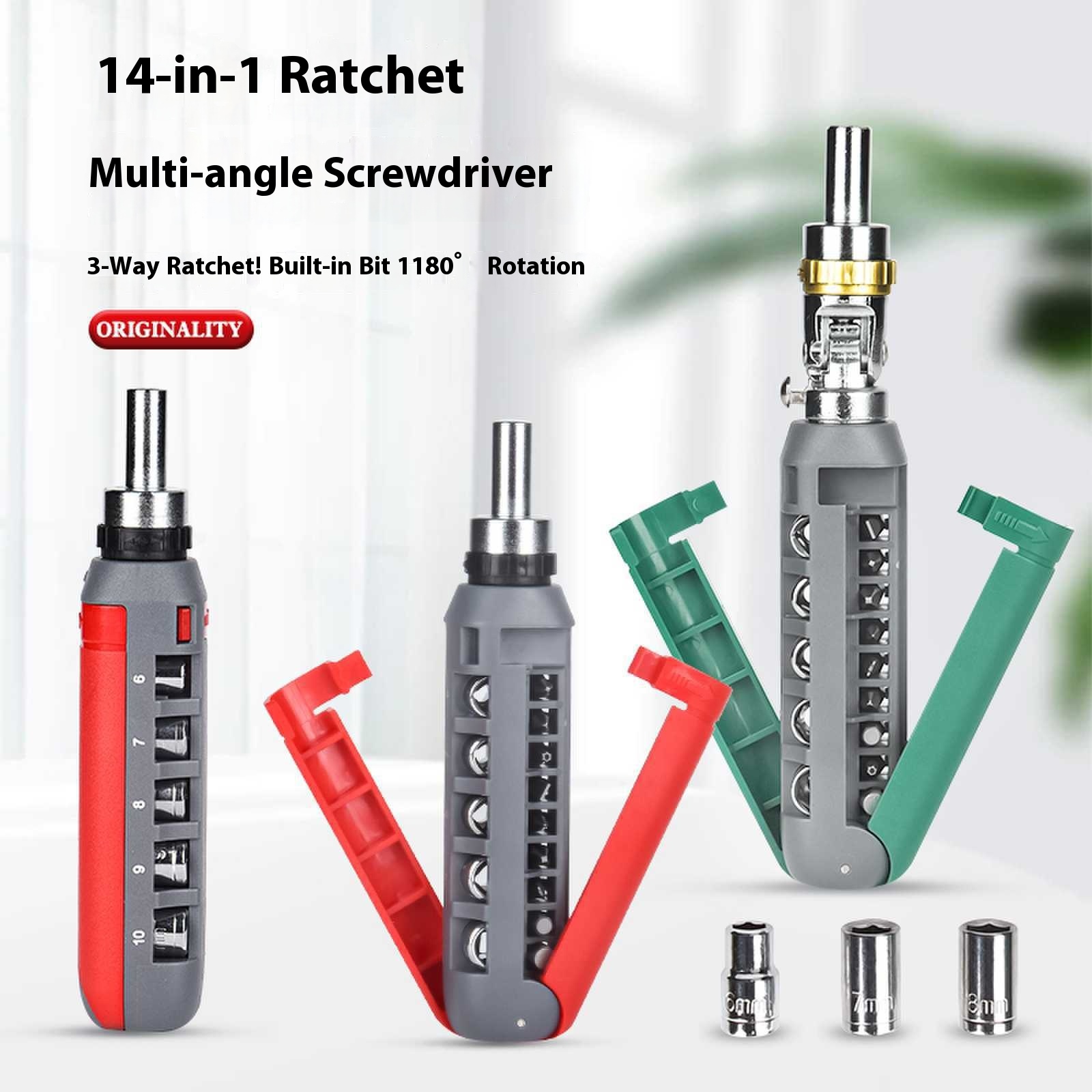 14-in-1 Multi-angle Ratchet Screwdriver Set