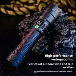 Outdoor Power Torch Telescopic Zoom Digital Display