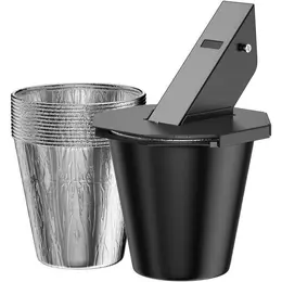 Grease Catcher With Cover Smoked Drip Bucket