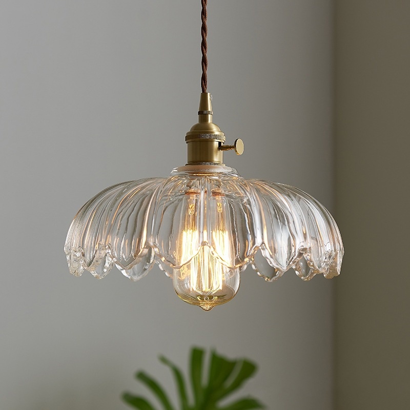 Brass Glass Dining Room Chandelier Bedroom Cafe Bar Chandelier