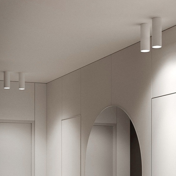 Round Tube Ceiling Lamp Modern Minimalist Dining Roomliving Room