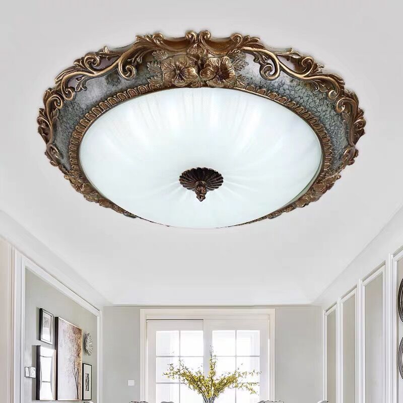 European Style Room Bedroom Ceiling Lamp American Retro