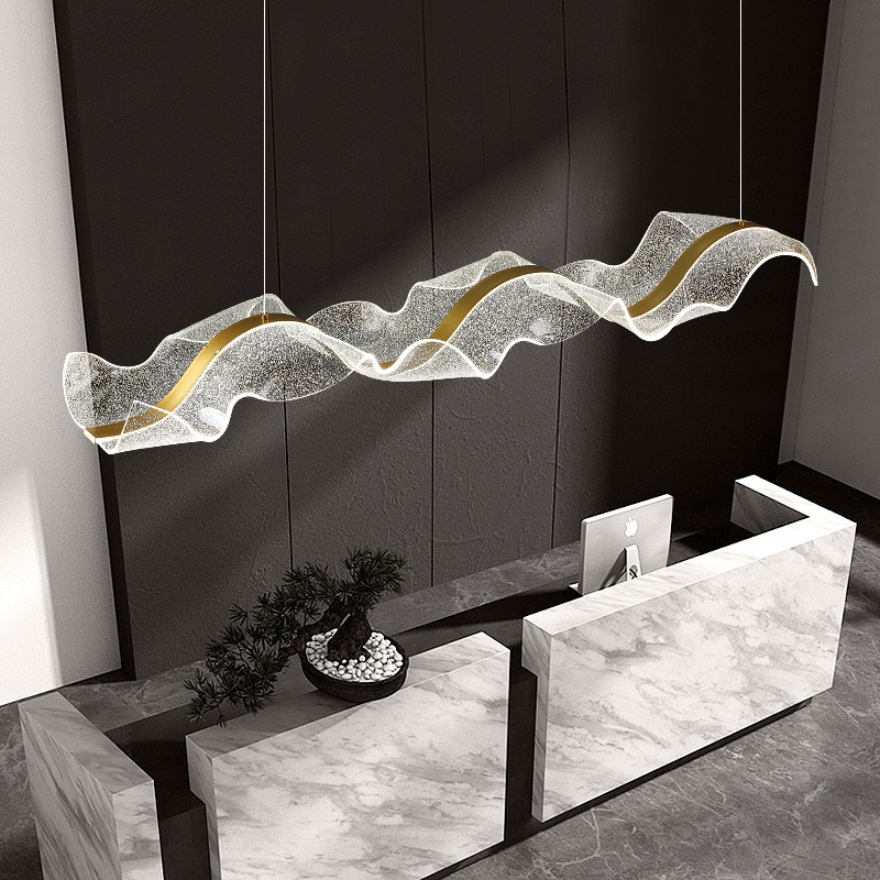 Trending Creative Ribbon Restaurant Chandelier Bar Counter