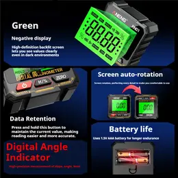 Multifunctional Inclinometer Magnetic Level Slope Measurement
