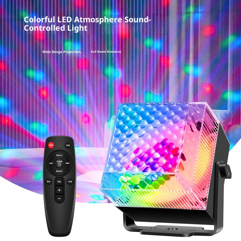 New Colorful LED Stage Lights Small Night Lamp KTV Family