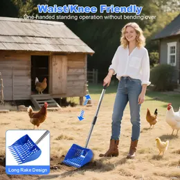 2-in-1 Chicken Manure Shovel And Rake Durable Sand Sieve