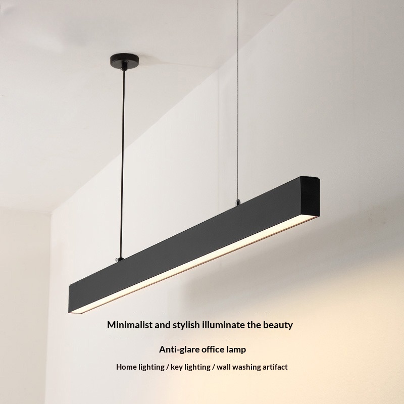 LED Strip Simple Office Long Line Pendant Light