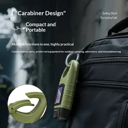 Portable Outdoor Solar-powered Hand-crank Flashlight