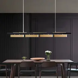 Rectangular Modern Metal Minimalist Pendant Light