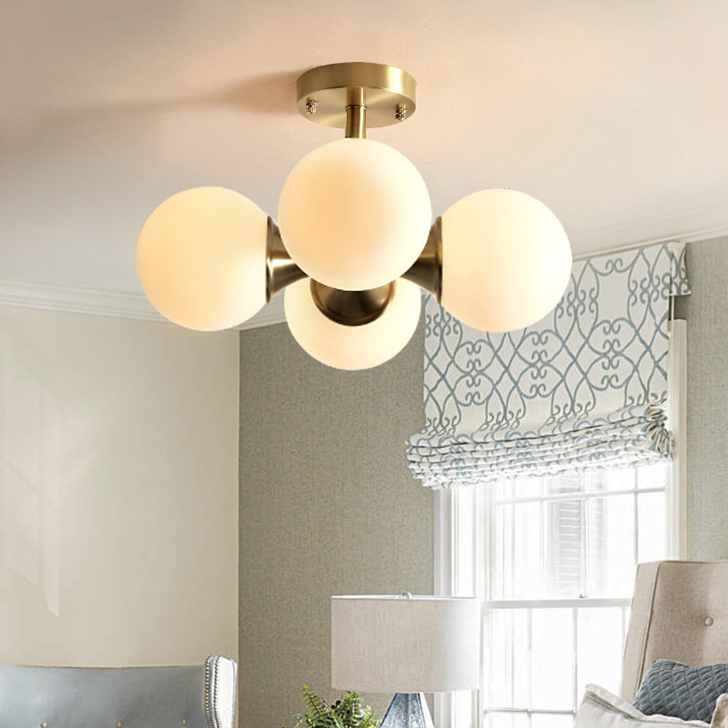 Art Deco Style Minimalist Glass Chandelier