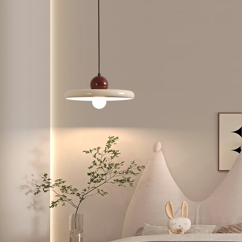 Modern Minimalist Iron Chandelier In Cream Tones For The Living Room