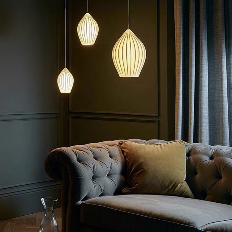 Sleek Textured And Creative Design Indoor Pendant Light