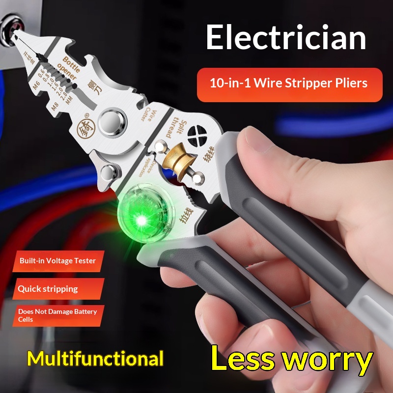 Multi-Function Wire Stripping Pliers For Electricians